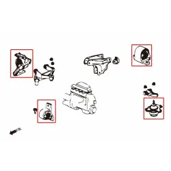 Hardrace 6209 Supporto motore indurito Honda Civic - 