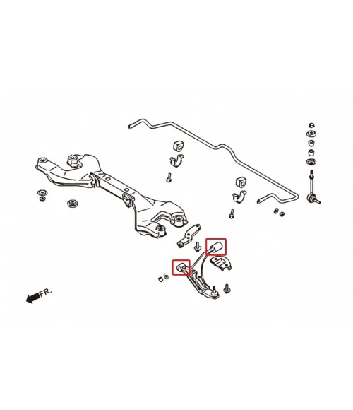 Boccola braccio inferiore anteriore Hardrace 6224 Nissan Primera - 