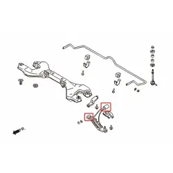 Hardrace 6224 Front Lower Arm Bushing Nissan Primera - 