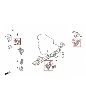 Hardrace 6234 Harden Engine Mount Nissan March - 