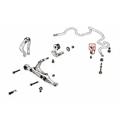 Boccola stabilizzatrice anteriore Hardrace 6266 Honda Civic, CR-V - 