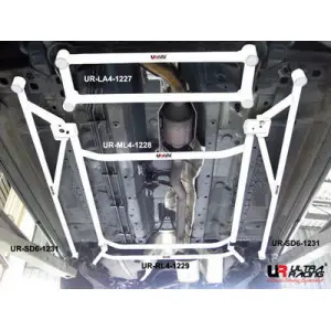 Ultra Racing 4-Point Mid Lower Brace Nissan X Trail 2.0 08+