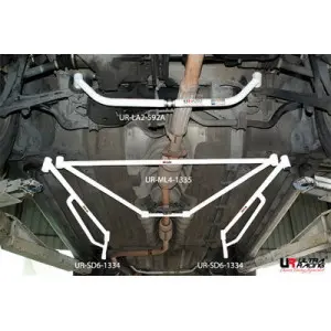 Ultra Racing 4-Point Mid Lower Brace Honda Accord 90-93