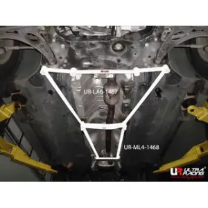 Ultra Racing 4-Point Mid Lower Bar 1468 VW Tiguan 07-12 2WD/4WD - 