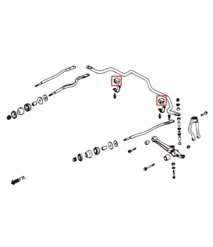 Boccola stabilizzatrice anteriore Hardrace 6286 Honda Accord - 