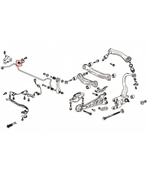Boccola stabilizzatrice posteriore Hardrace 6287 Honda Accord - 