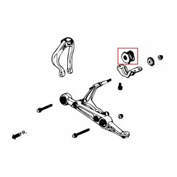 Boccola di conformità anteriore Hardrace 6291 Honda Civic, CR-V - 