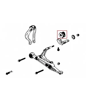 Boccola di conformità anteriore Hardrace 6291 Honda Civic, CR-V - 