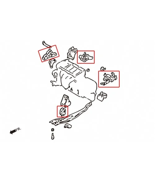Hardrace 6296 Harden Engine Mount Ford Tierra, Mazda 323, 5 - 