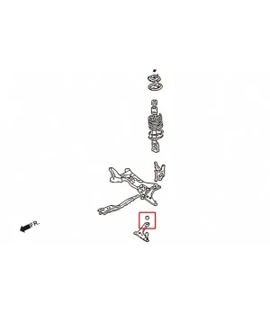 Boccola braccio inferiore anteriore Hardrace 6299-A Mitsubishi Colt, Colt plus, Lancer mirage - 