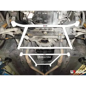 Ultra Racing 4-Point Front Lower Brace Nissan Skyline V35 2.5 01+ - 