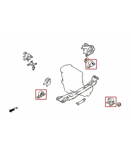 Hardrace 6310 Reinforced Engine Mount Nissan Sentra - 