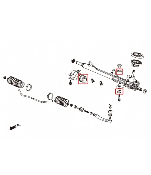 Hardrace 6311 Tpv Reinforced Steering Bush Honda Civic, CR-V - 