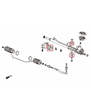 Hardrace 6311 Tpv Reinforced Steering Bush Honda Civic, CR-V - 