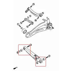 Hardrace 6324 Rear Lower Arm Bushing Mitsubishi Lancer mirage - 