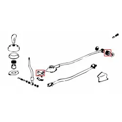 Boccola cambio Hardrace 6325-R Tpv Honda Civic, Crx - 