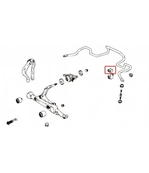 Boccola stabilizzatrice anteriore Hardrace 6326 Honda Civic, Crx, Integra - 