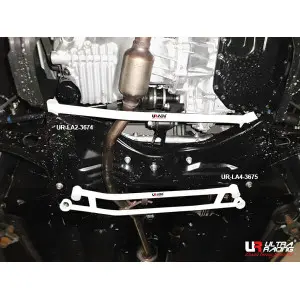 Ultra Racing 2-Point Front Lower Tiebar (3674) Perodua Bezza (B300) 1.3 2WD 17+