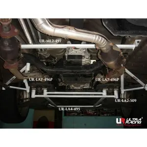 Ultra Racing 2-Point Front Lower Tiebar (509) Nissan Elgrand (E51) 3.5 V6 4WD 02-10 - 