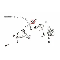 Boccola stabilizzatrice anteriore Hardrace 6343 Honda Civic - 