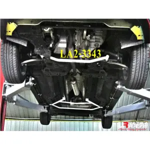 Ultra Racing 2-Point Front Lower Tiebar (3343) MG 3 1.3 2WD Thailand Assembly 11+ - 