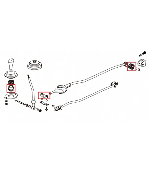 Hardrace 6347 Tpv Reinforced Shifter Bushing Kits Honda - 