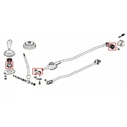 Kit boccole cambio rinforzate Hardrace 6347 Tpv Honda - 