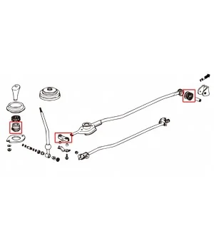 Kit boccole cambio rinforzate Hardrace 6347 Tpv Honda - 