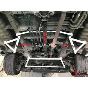 Ultra Racing 8-Point Front Upper Strutbar (319P) Toyota Alphard (AH10) 2.4/3.0 2WD/4WD 02-08 - 