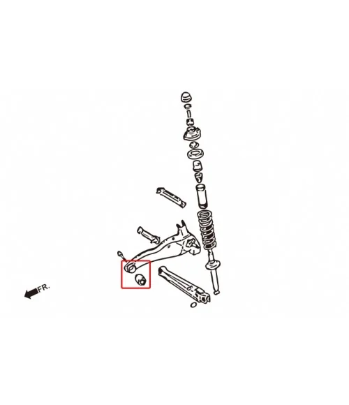 Boccola del braccio oscillante posteriore Hardrace 6352 Mitsubishi Lancer evolution, Lancer mirage - 