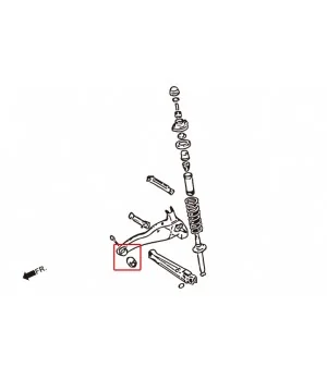 Boccola del braccio oscillante posteriore Hardrace 6352 Mitsubishi Lancer evolution, Lancer mirage - 