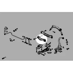 Braccio laterale posteriore Hardrace 6361-S - Lato anteriore Honda Accord - 