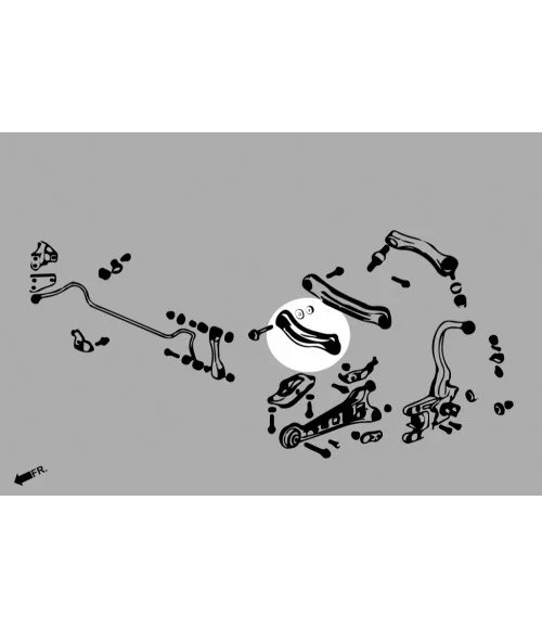 Hardrace 6361-S Rear Lateral Arm - Front Side Honda Accord - 