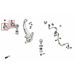 Hardrace 6365F Front Upper Arm Bush Honda Accord - 