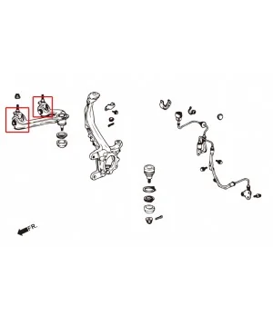 Hardrace 6365F Boccola braccio superiore anteriore Honda Accord - 