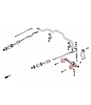 Boccola del braccio di controllo inferiore anteriore Hardrace 6366F Honda Accord - 