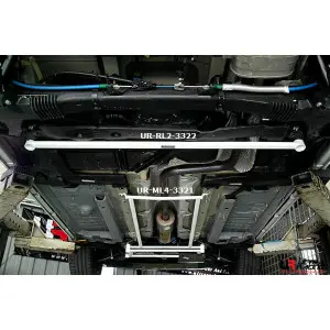 Ultra Racing 2-Point Rear Lower Bar (3322) Citroen DS 5 1.6T 2WD 11-18