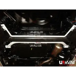 Ultra Racing 2-Point Rear Lower Bar (335) Perodua Viva (L251) 1.0/660/850 2WD 07-14