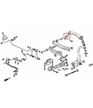 Boccola braccio superiore posteriore Hardrace 6368 Honda Accord - 