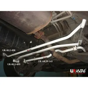 Ultra Racing 2-Point Rear Lower Bar (498) Nissan Elgrand (E51) 3.5 V6 4WD 02-10