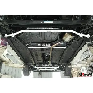Ultra Racing 4-Point Rear Lower Bar (3087) Perodua Axia (B200) 1.0 14+/Bezza 1.0 16+ 2WD