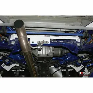 Ultra Racing 4-Point Rear Lower Bar (1477P) Hyundai Genesis/Rohens (BK) 2.0T 2WD 09-16