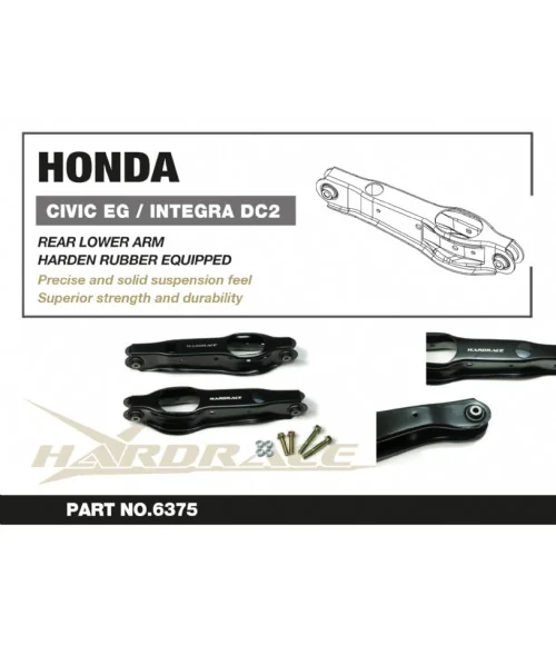 Hardrace 6375 Rear Lower Arm Honda Civic, Crx, Integra - 