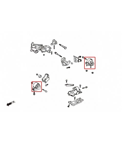 Hardrace 6383 Harden Enigne Mount Toyota Corolla/altis/auris - 