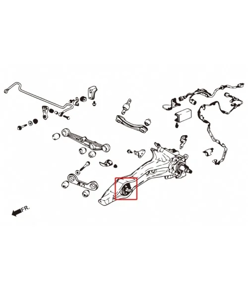 Hardrace 6385 Rear Trailing Arm Bushing Honda Integra - 