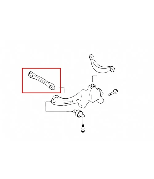 Toe Control Arm posteriore Hardrace 6410-S Ford, Mazda, Volvo - 