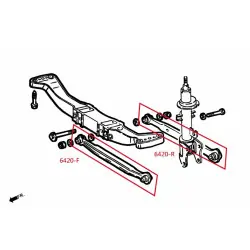 Hardrace 6420-R Rear Lateral Rear Arm Alfa Romeo 147, 156, GT - 