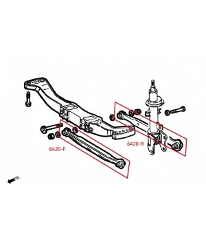 Hardrace 6420-R Rear Lateral Rear Arm Alfa Romeo 147, 156, GT - 