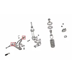 Hardrace 6429 Front Lower Arm Bushing Nissan March - 