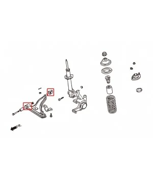 Boccola braccio inferiore anteriore Hardrace 6429 Nissan March - 